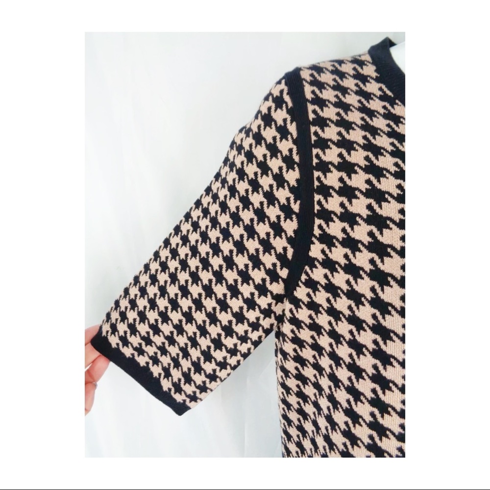 Ann Taylor Houndstooth Dress Sz M - Picture 7 of 8